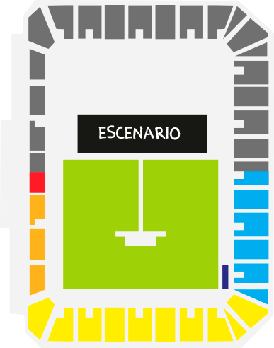 Mapa Concierto Green Day Estadio Bicentenario