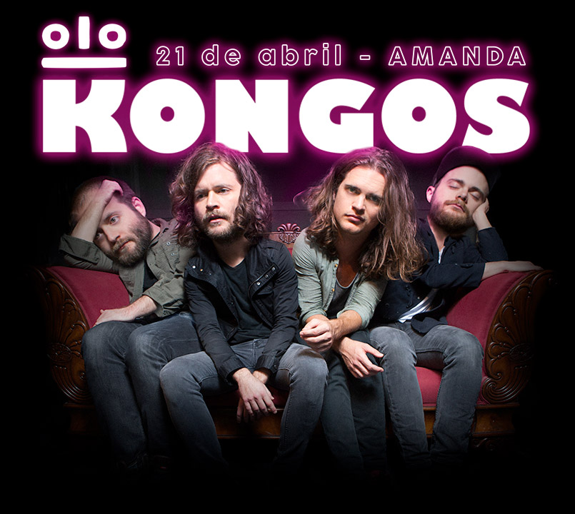 Concierto Kongos, 21 de abril, Club Amanda, Santiago de Chile 