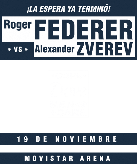 Roger Federer vs Alexander Zverev | 19 de noviembre 2019 | Movistar Arena