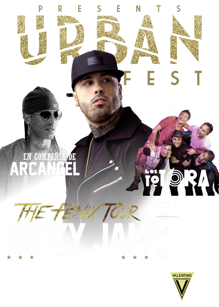 Urban Fest: Nicky Jam + Arcángel en Chile - 26 de Agosto