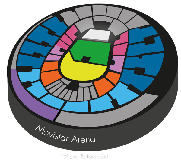 Mapa Urban Fest Movistar Arena - Entradas
